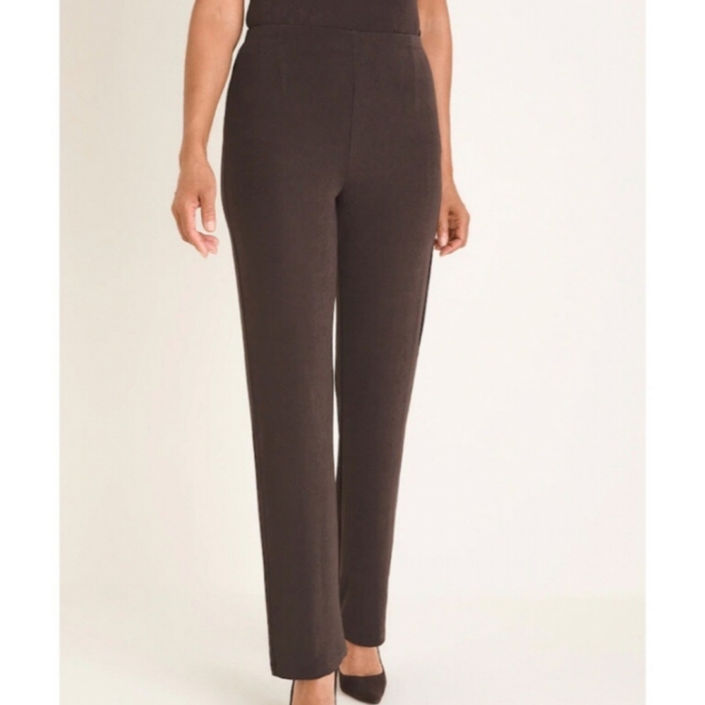 Chico's | NWOT Brown Wrinkle Free Tall Travelers Pants